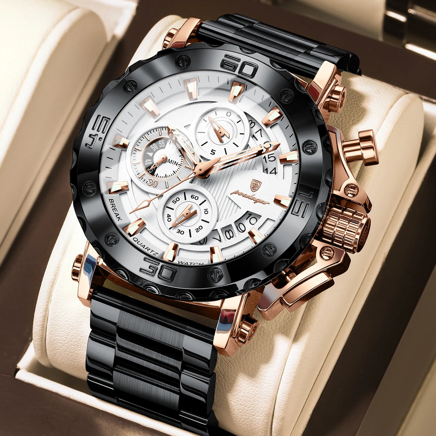 POEDAGAR LUMINOUS MENS WATCH