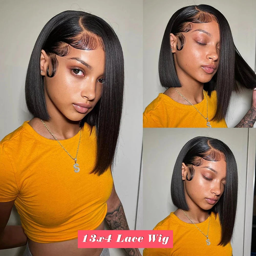 BOB Lace Front Human Hair Straight