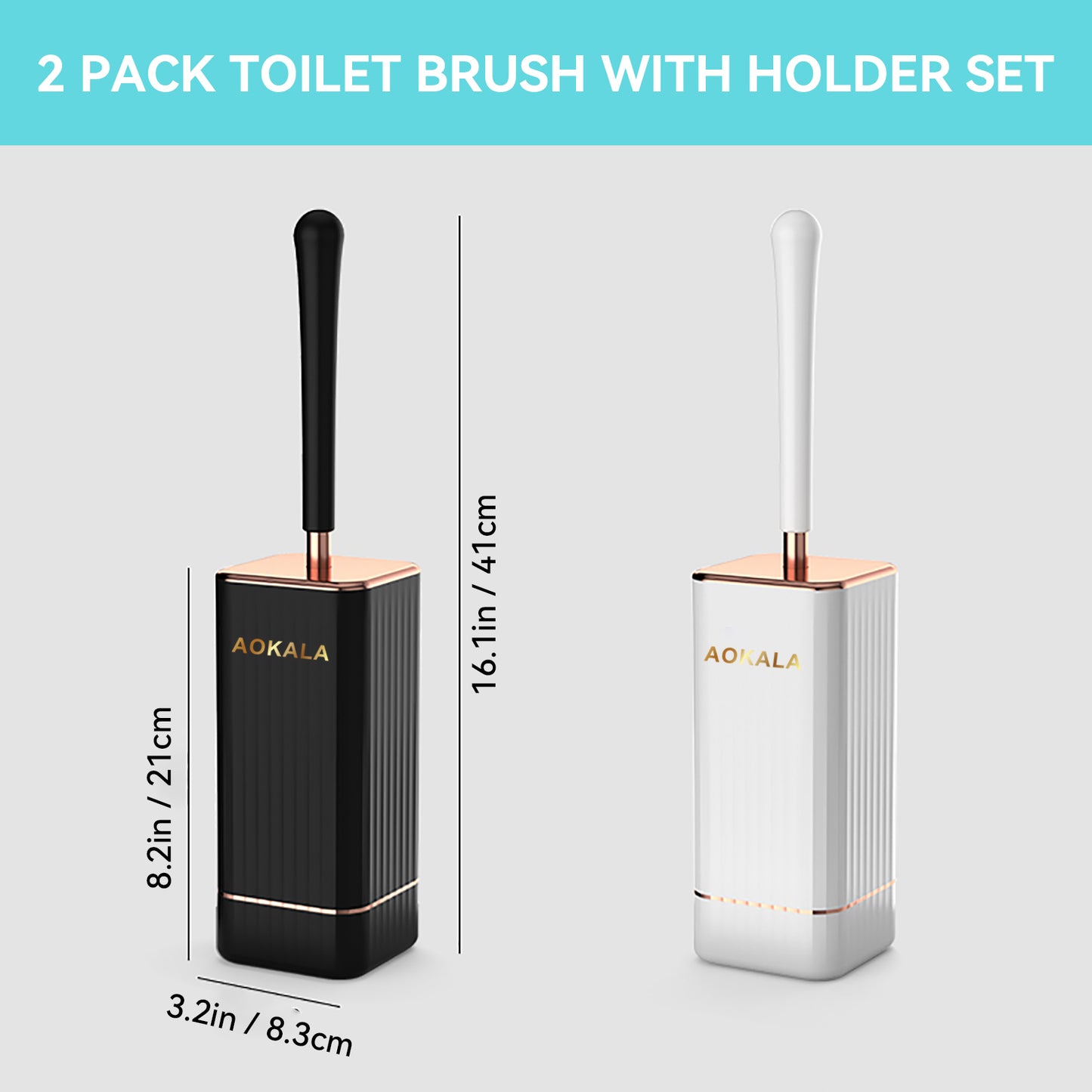 Toilet Brush And Holder Set -