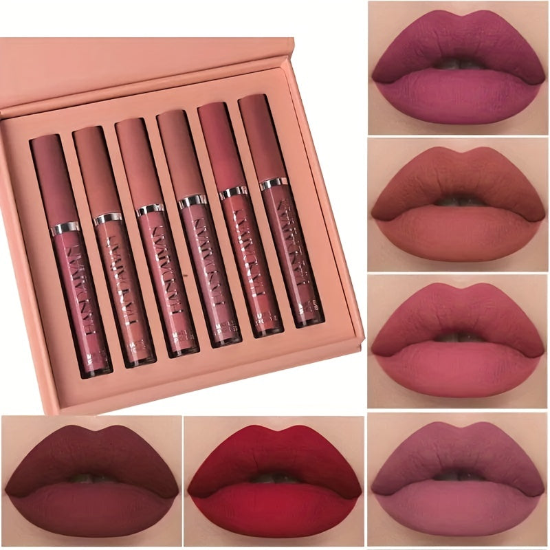 6 Pcs/Set  Long Lasting Waterproof Lipstick Set