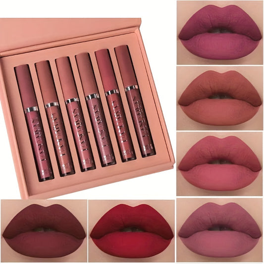 6 Pcs/Set  Long Lasting Waterproof Lipstick Set