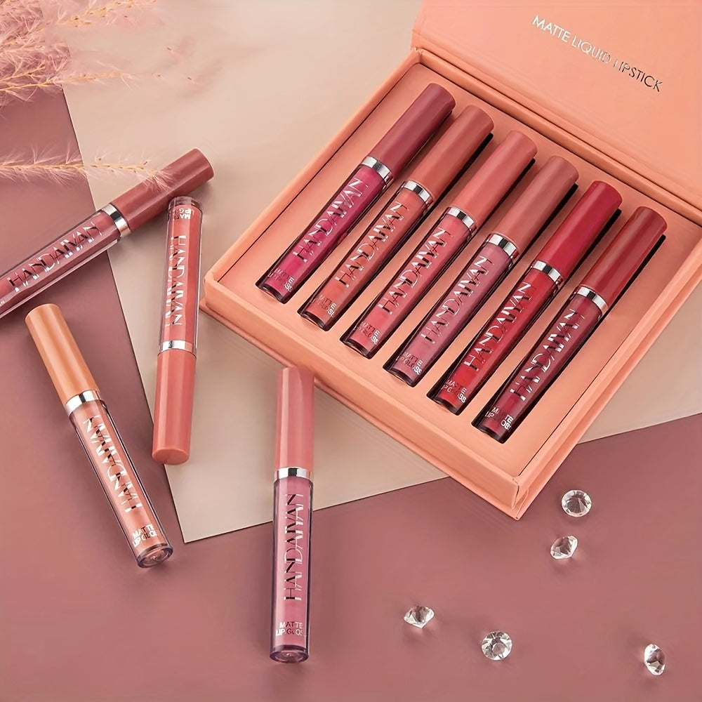 6 Pcs/Set  Long Lasting Waterproof Lipstick Set