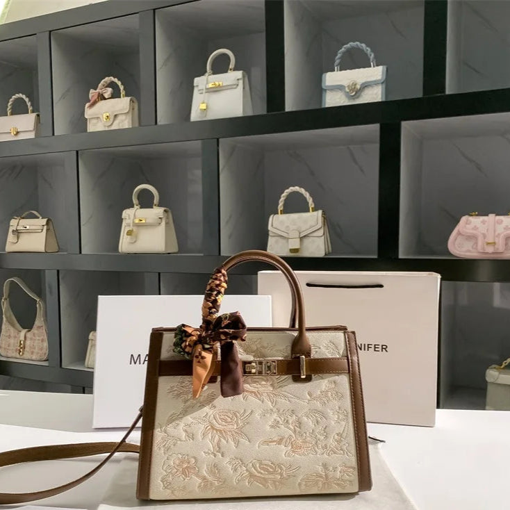 Floral Embroidery Women Handbag