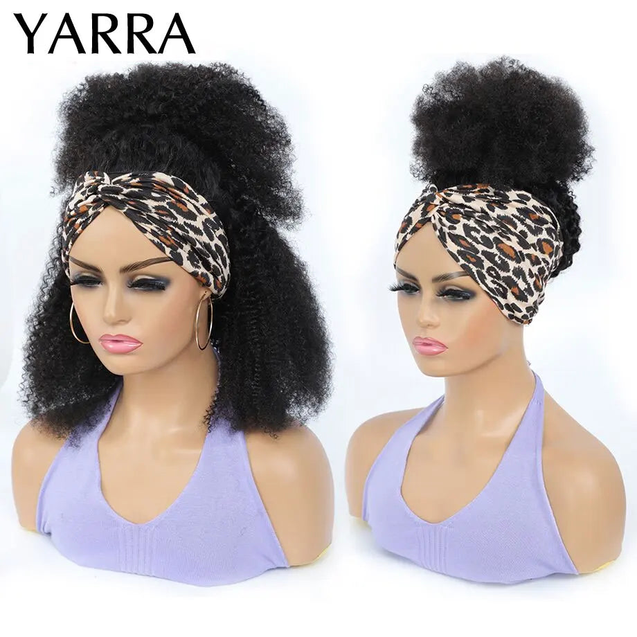 Afro Kinky Curly Headband Wig