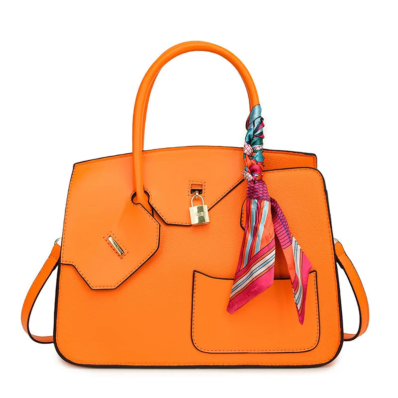 Lychee Grain Large Capacity Handbag