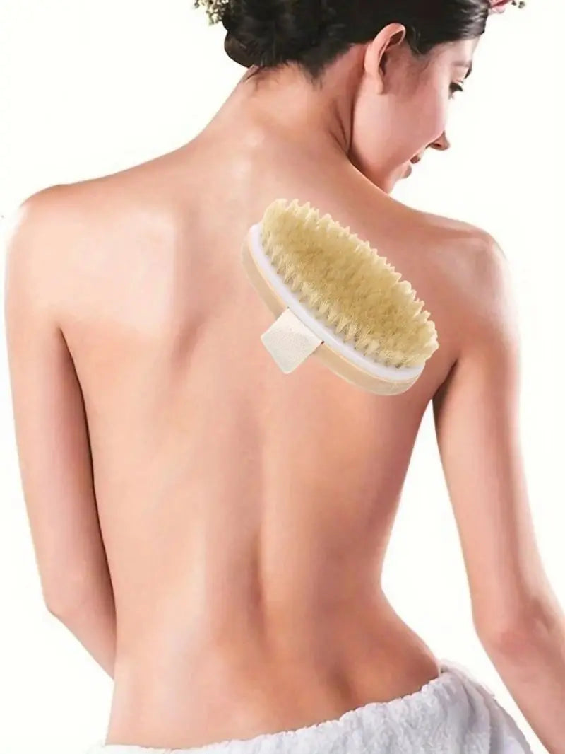 Natural Bristle Body SPA Dry Brush