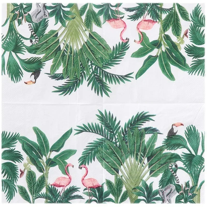 Tropical Flamingo Paper Napkins