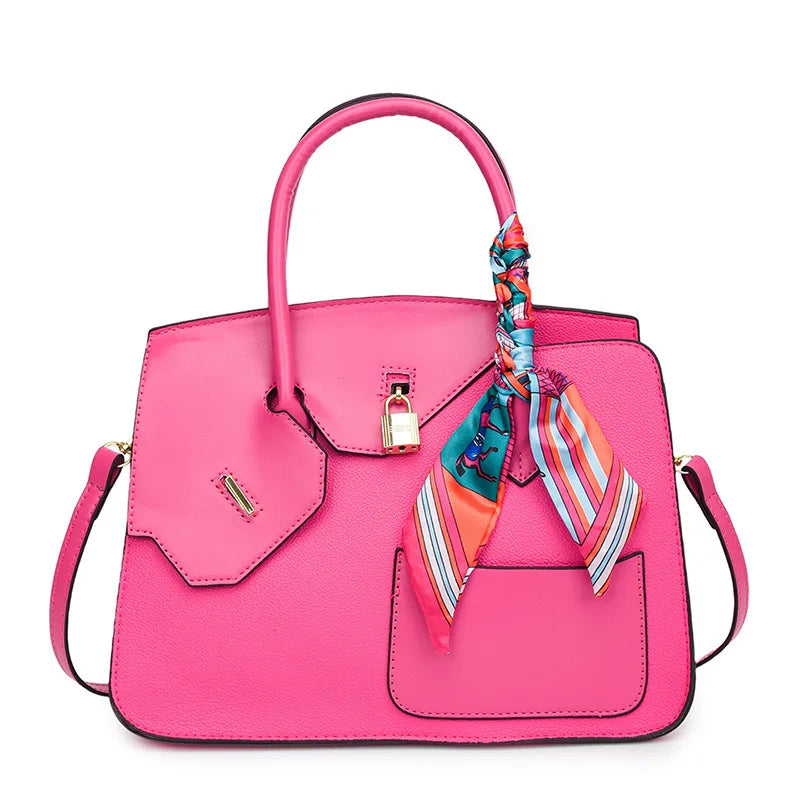 Lychee Grain Large Capacity Handbag