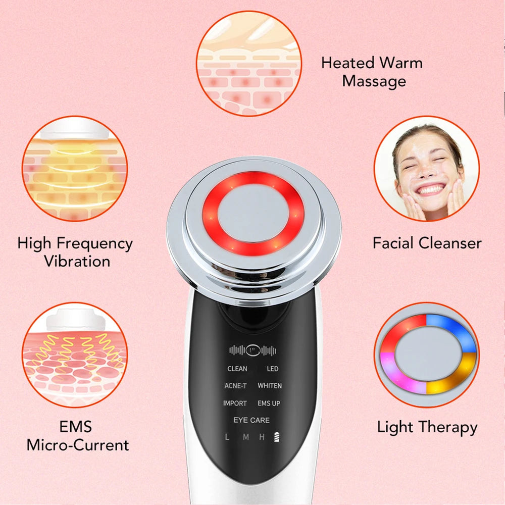 7 in 1 RF EMS Facial Massager