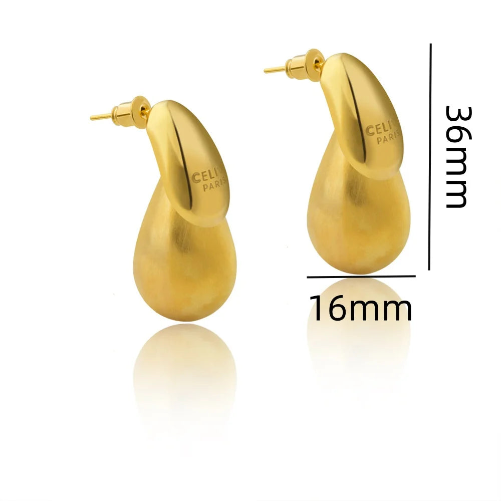 Transparent Water Drop Earrings