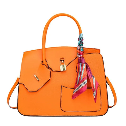 Lychee Grain Large Capacity Handbag