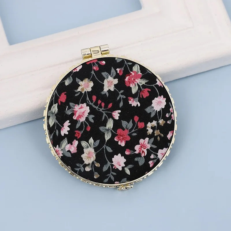 Vintage Floral Pocket Mirror
