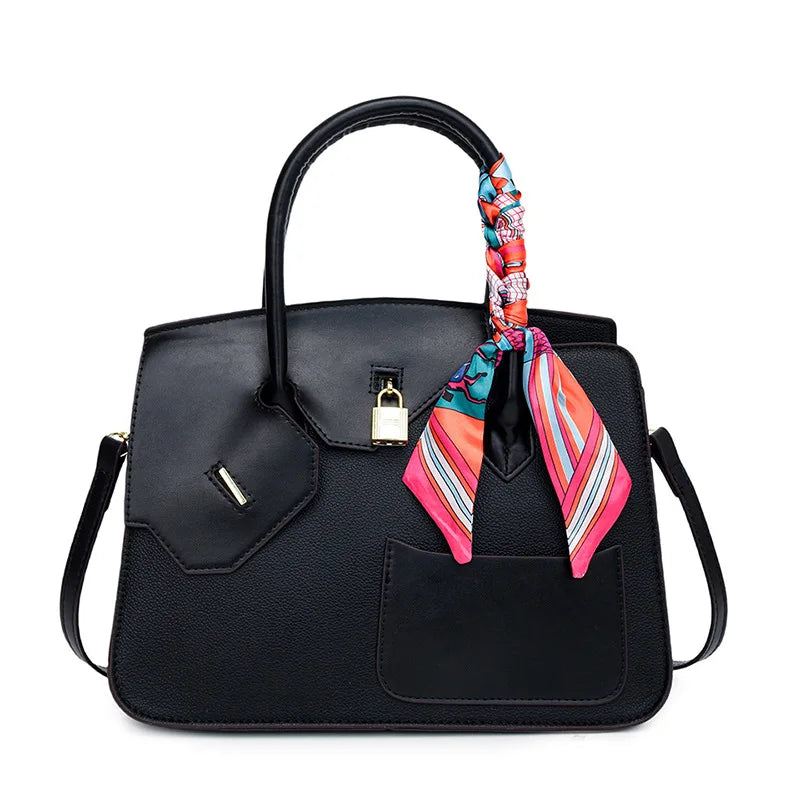 Lychee Grain Large Capacity Handbag