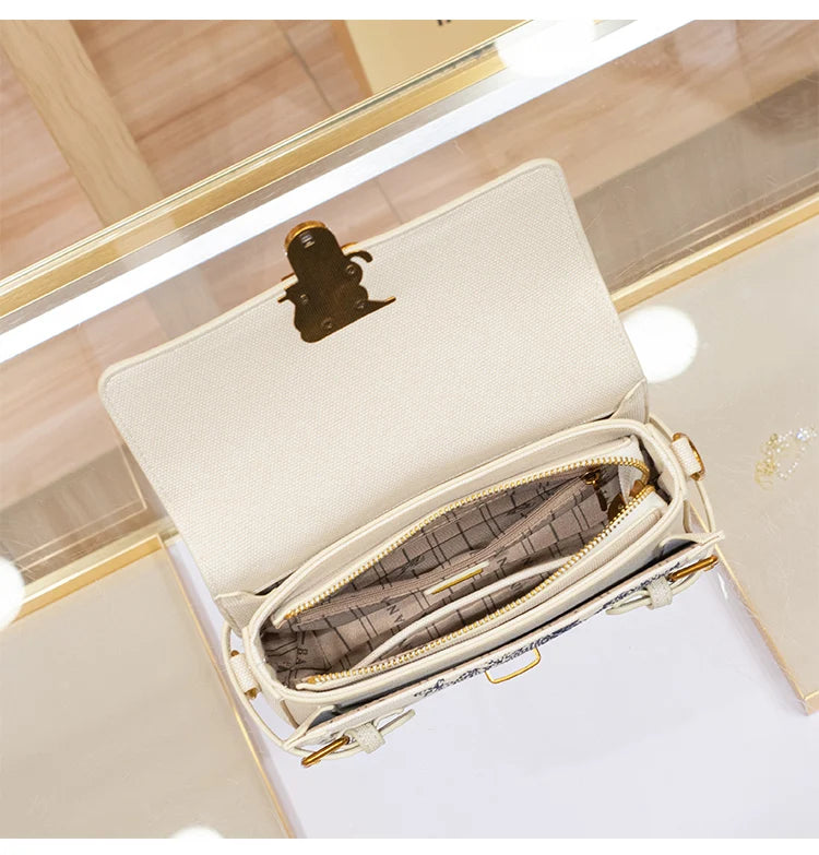 Embroidered Square High Texture Bag