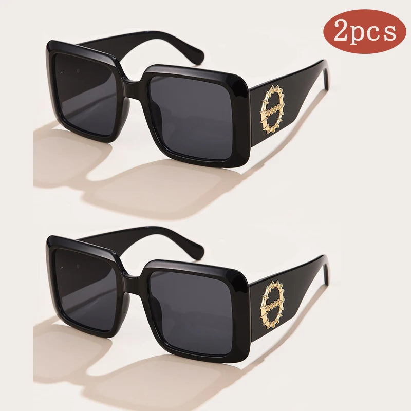 Unisex Luxury Square Sunglasses