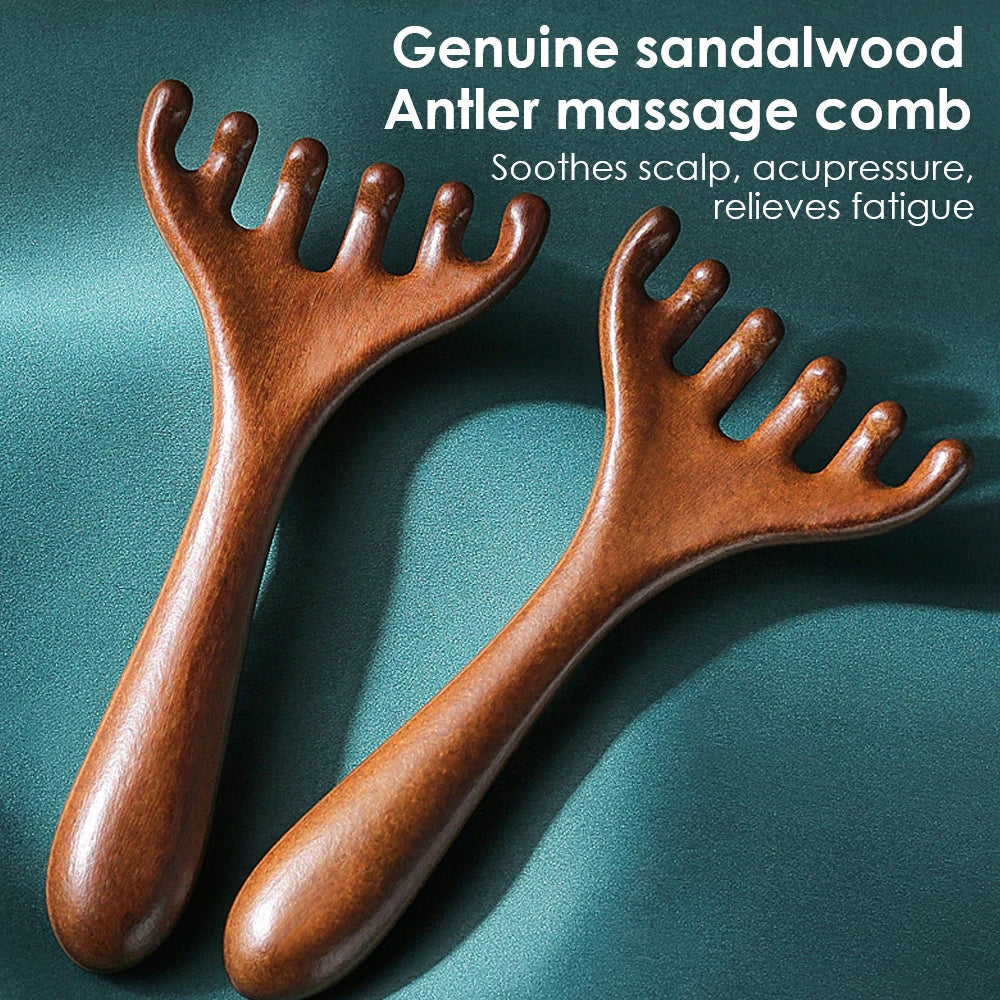 Sandalwood Antler Massage Comb