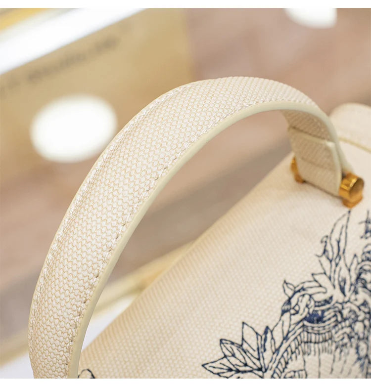 Embroidered Square High Texture Bag