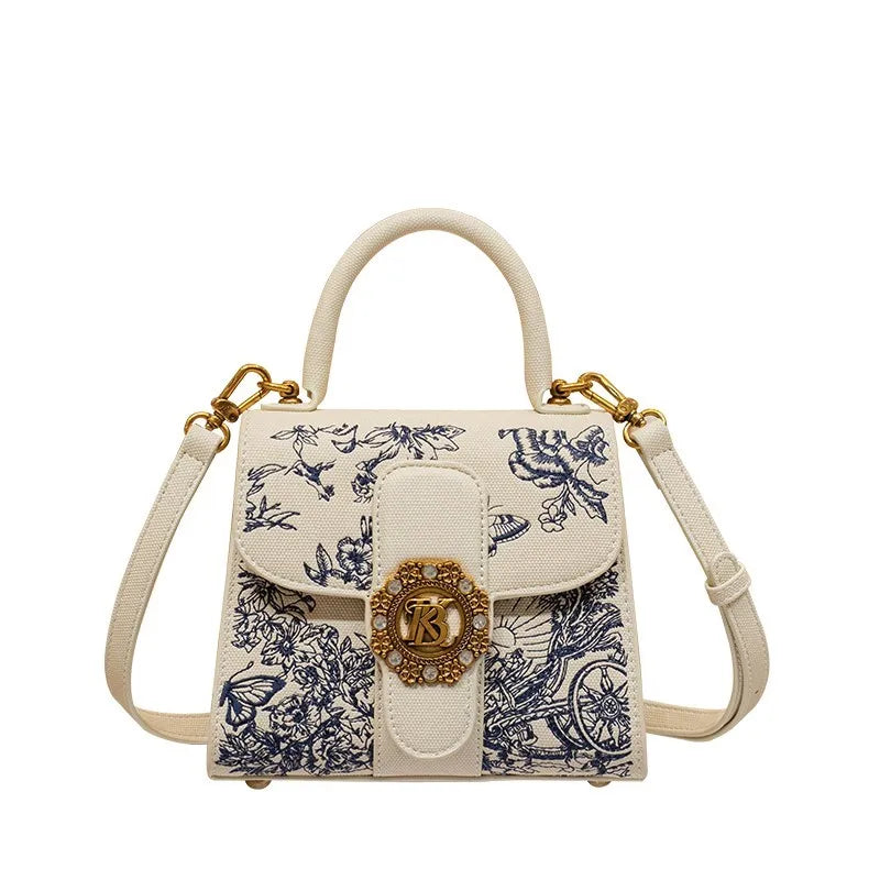 Embroidered rectangle High Texture Bag