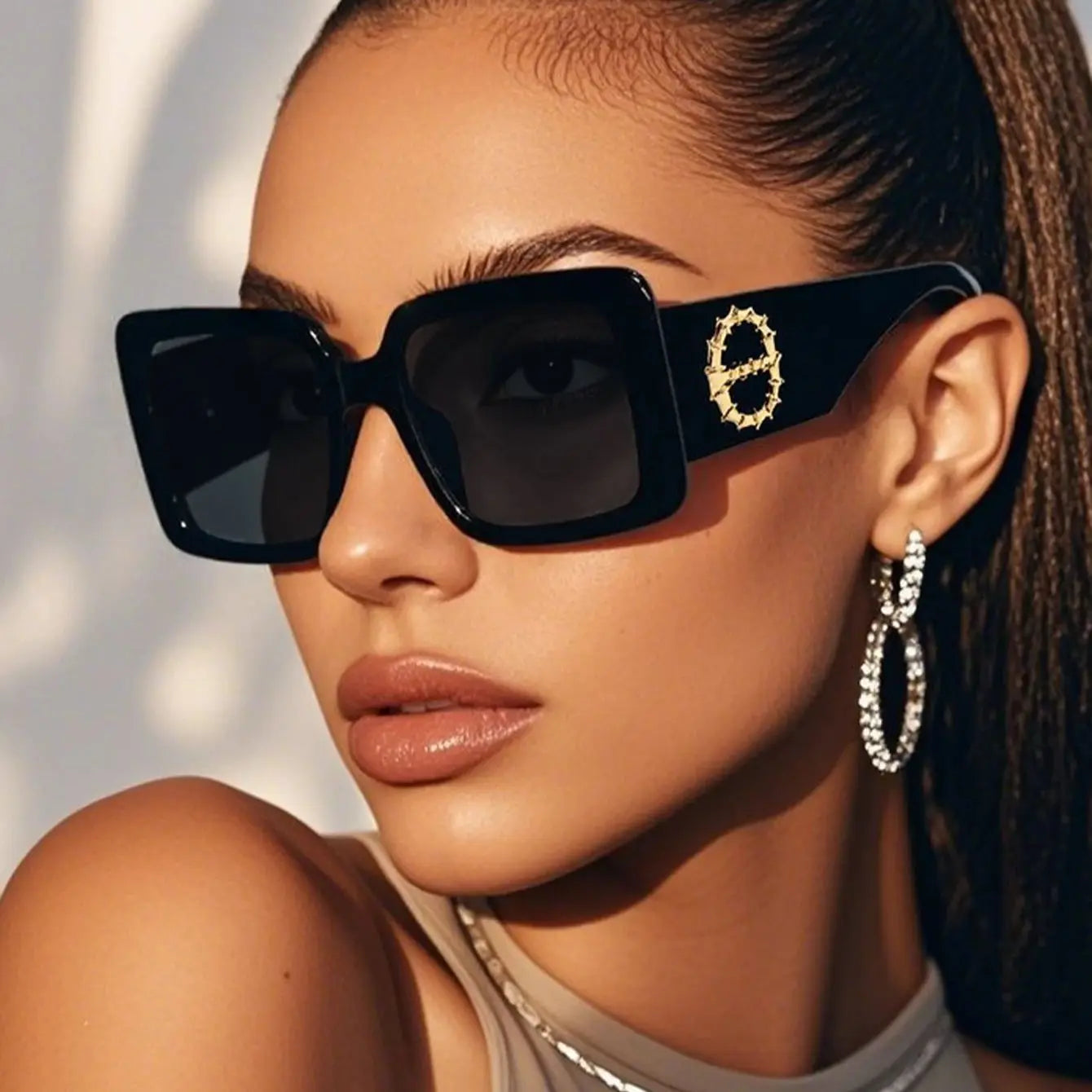 Unisex Luxury Square Sunglasses