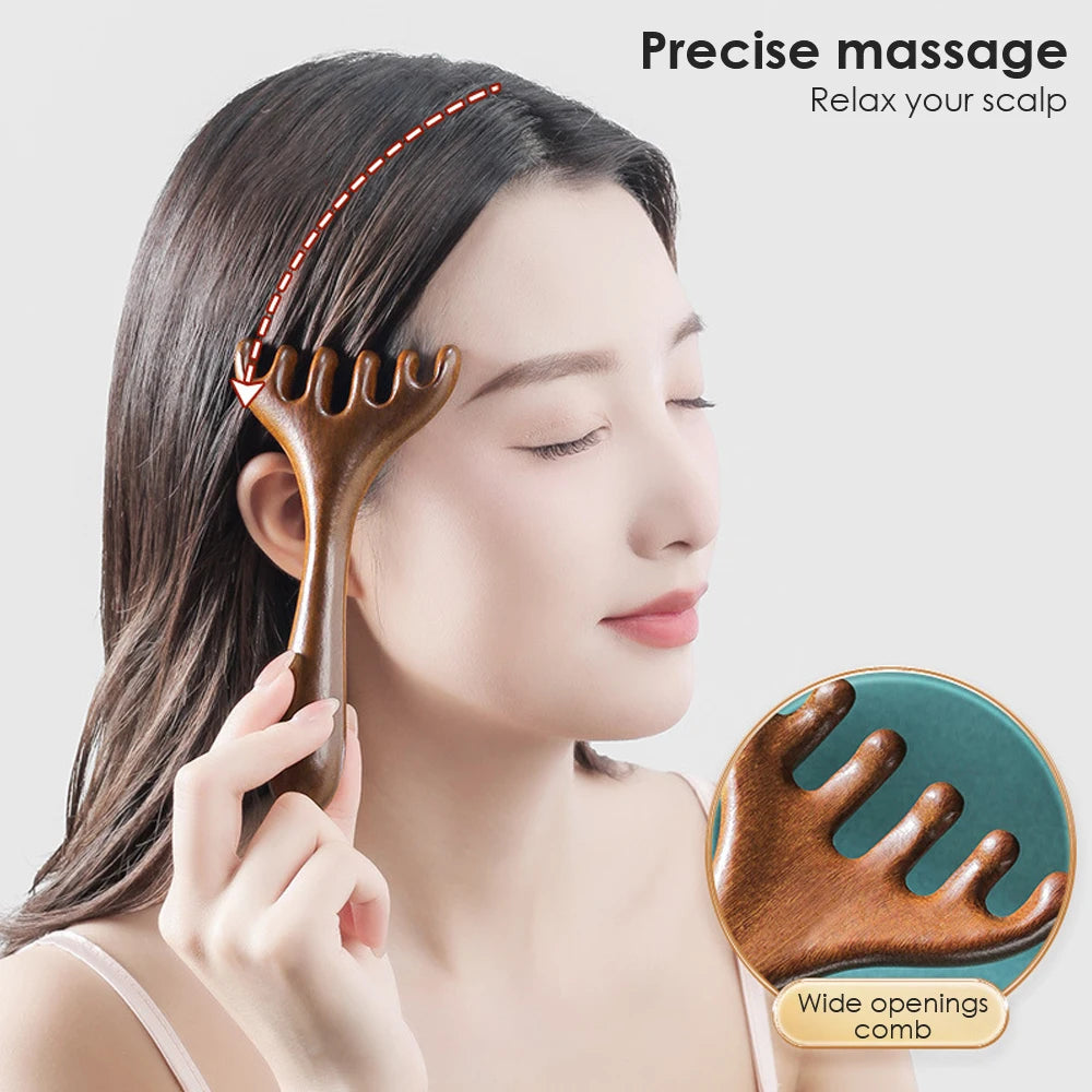 Sandalwood Antler Massage Comb