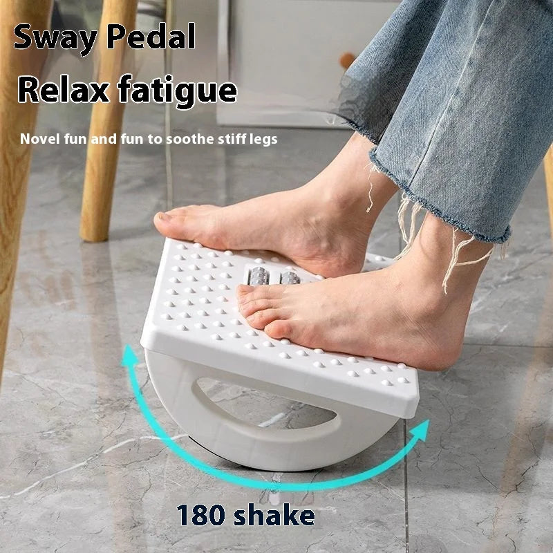 Portable Foot Rest With Massage Roller