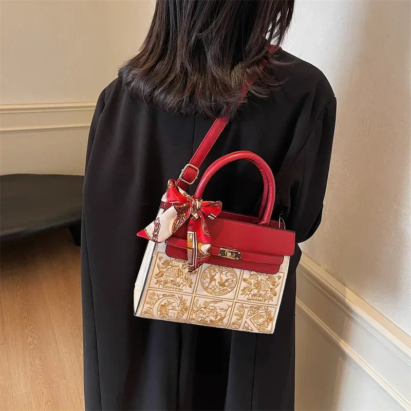 Elegant Embroidered  Handbag