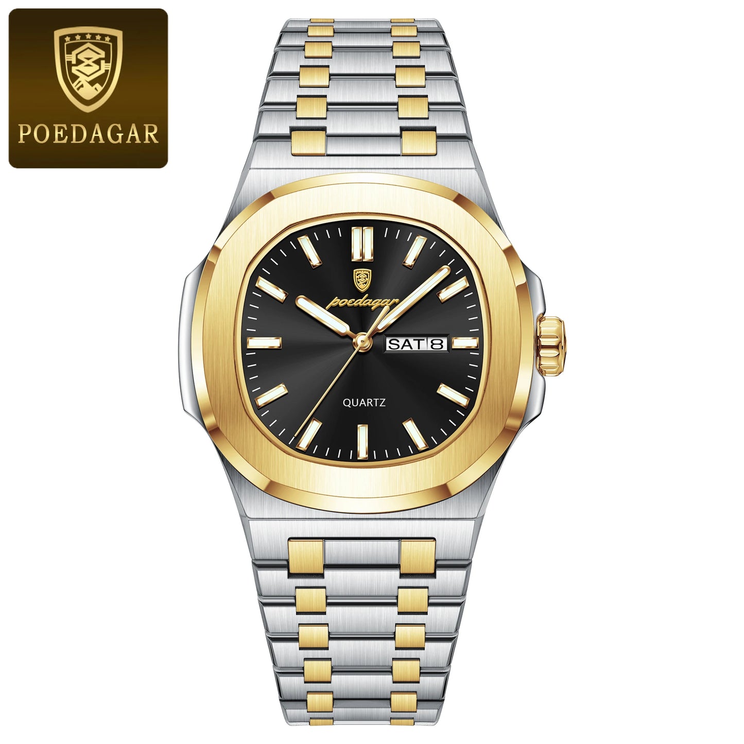 POEDAGAR LUXURY MILITARY MENS WATCH
