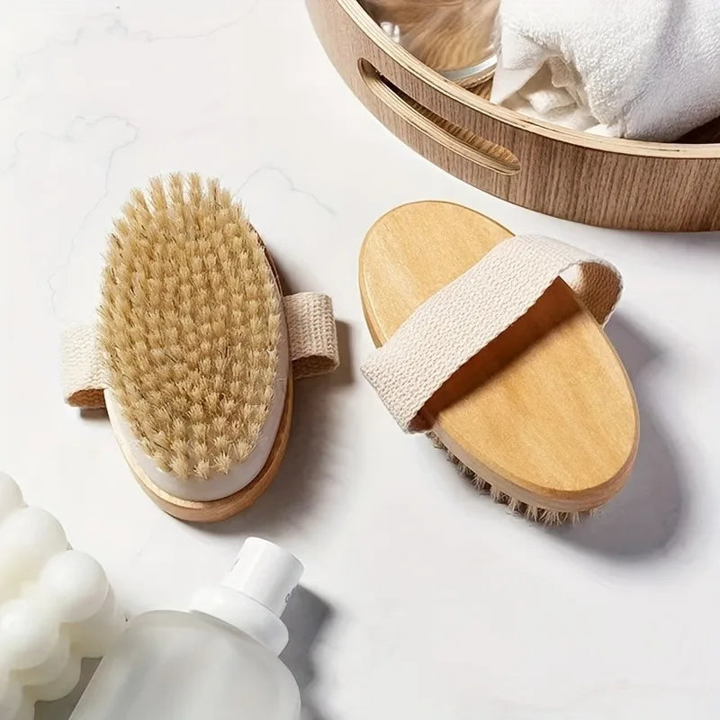 Natural Bristle Body SPA Dry Brush