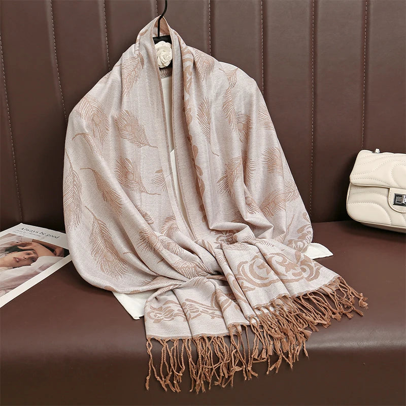 Luxury Thick Cashmere Women Shawl