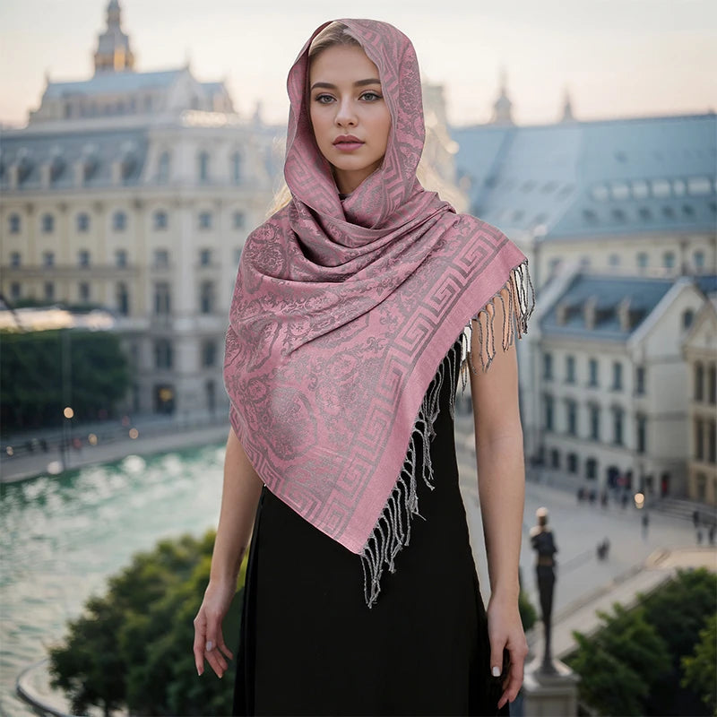 Luxury Thick Cashmere Women Shawl