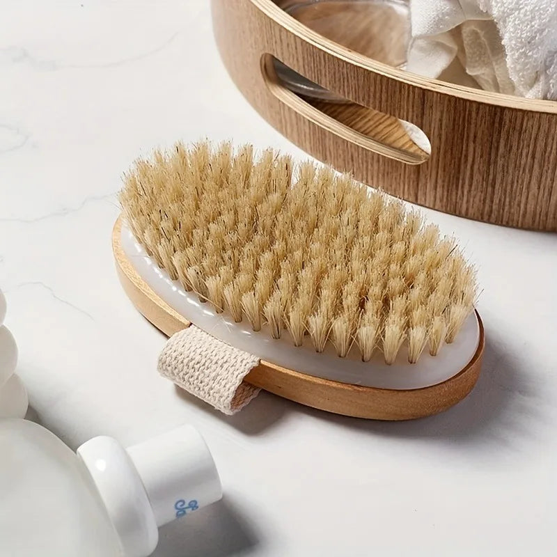 Natural Bristle Body SPA Dry Brush