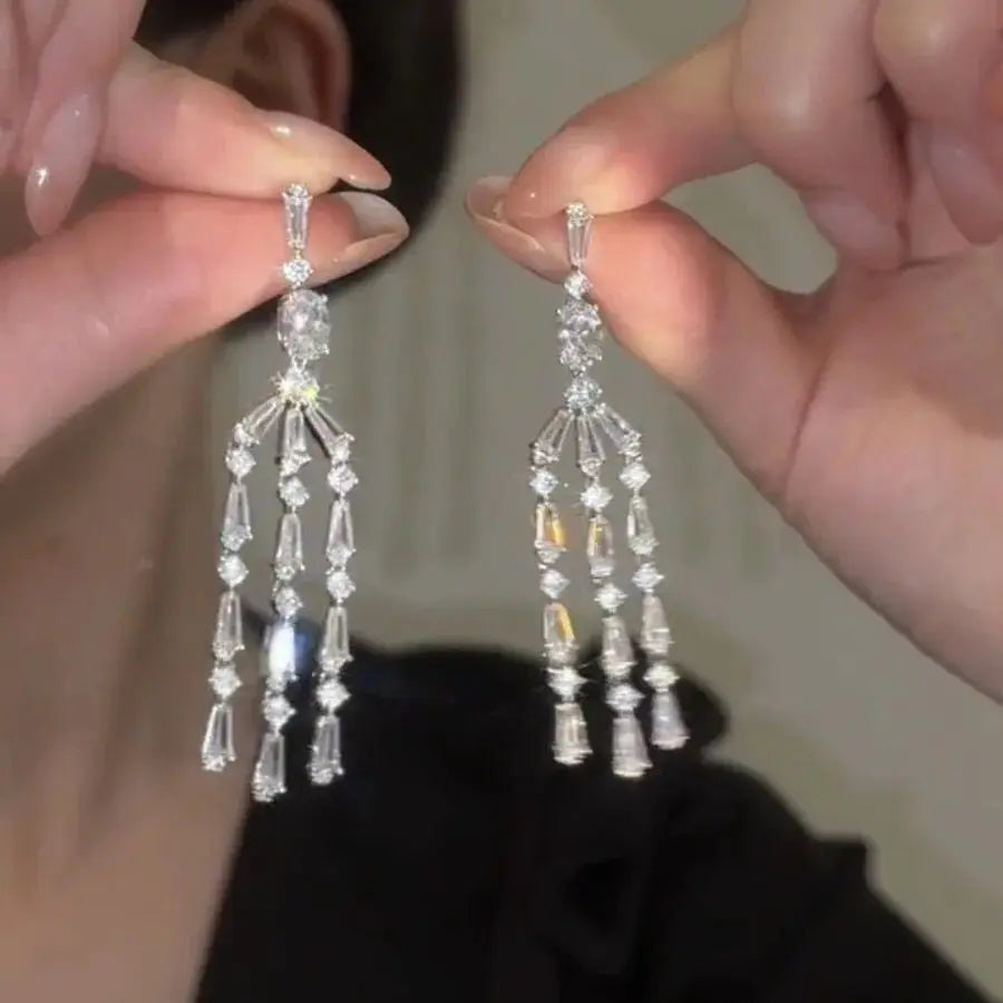 Cascading Crystal  Dangle Earrings *LIMITED STOCK*