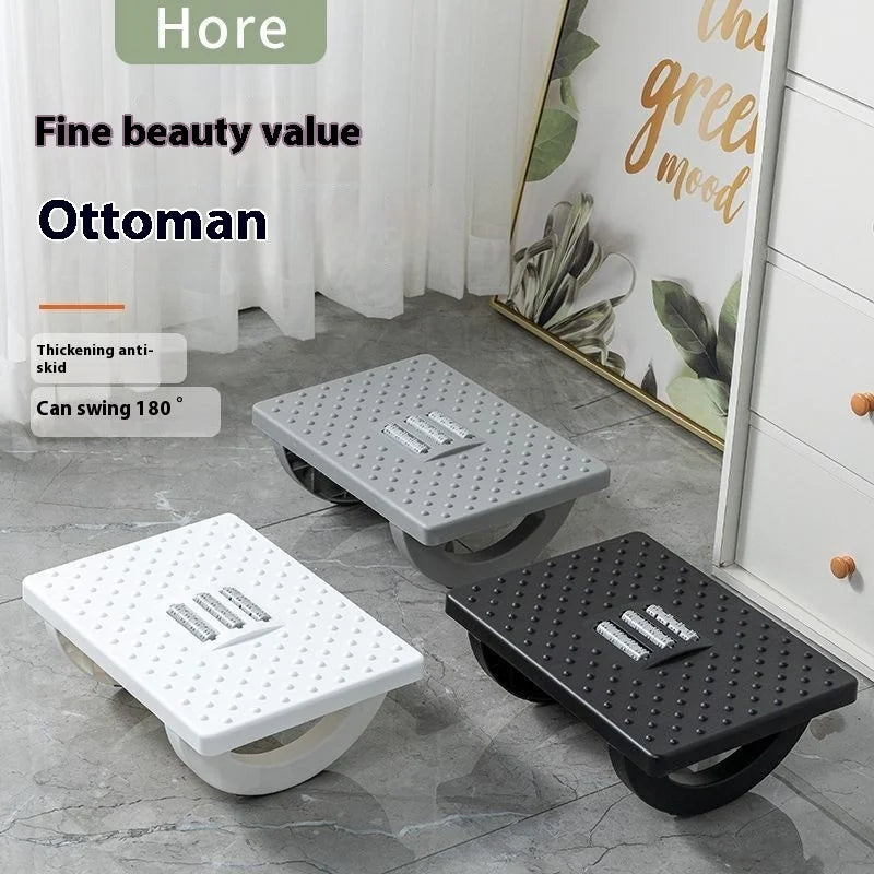 Portable Foot Rest With Massage Roller