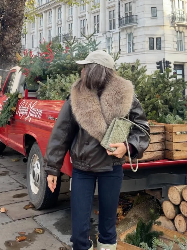 ZARA Faux Leather Jacket