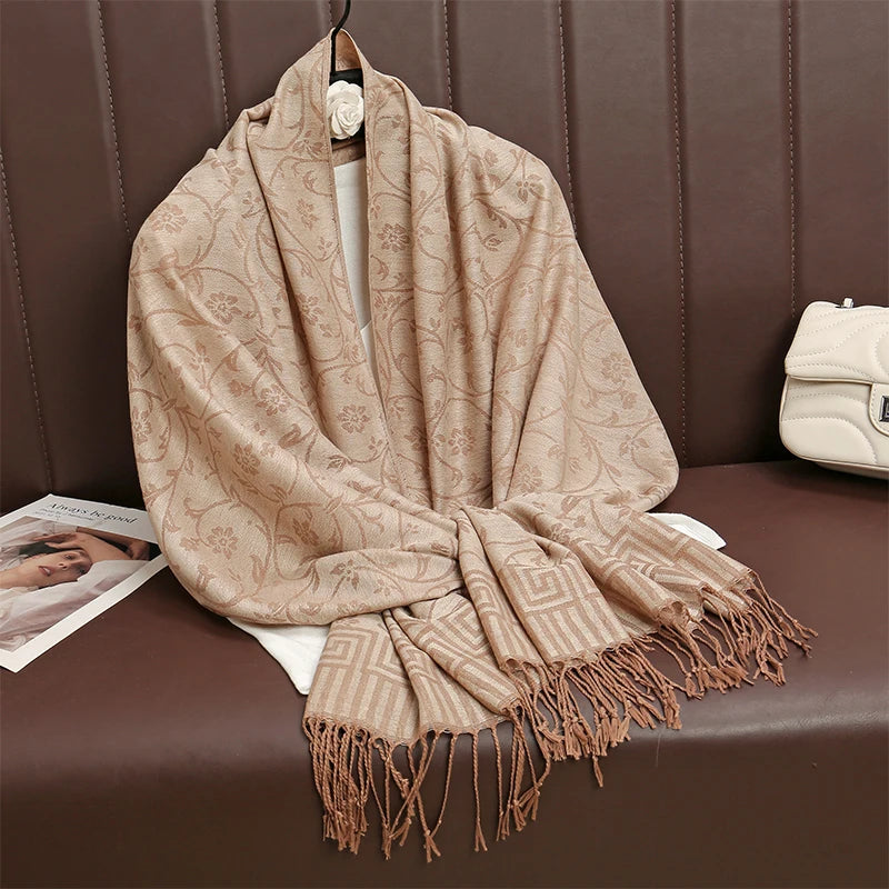 Luxury Thick Cashmere Women Shawl