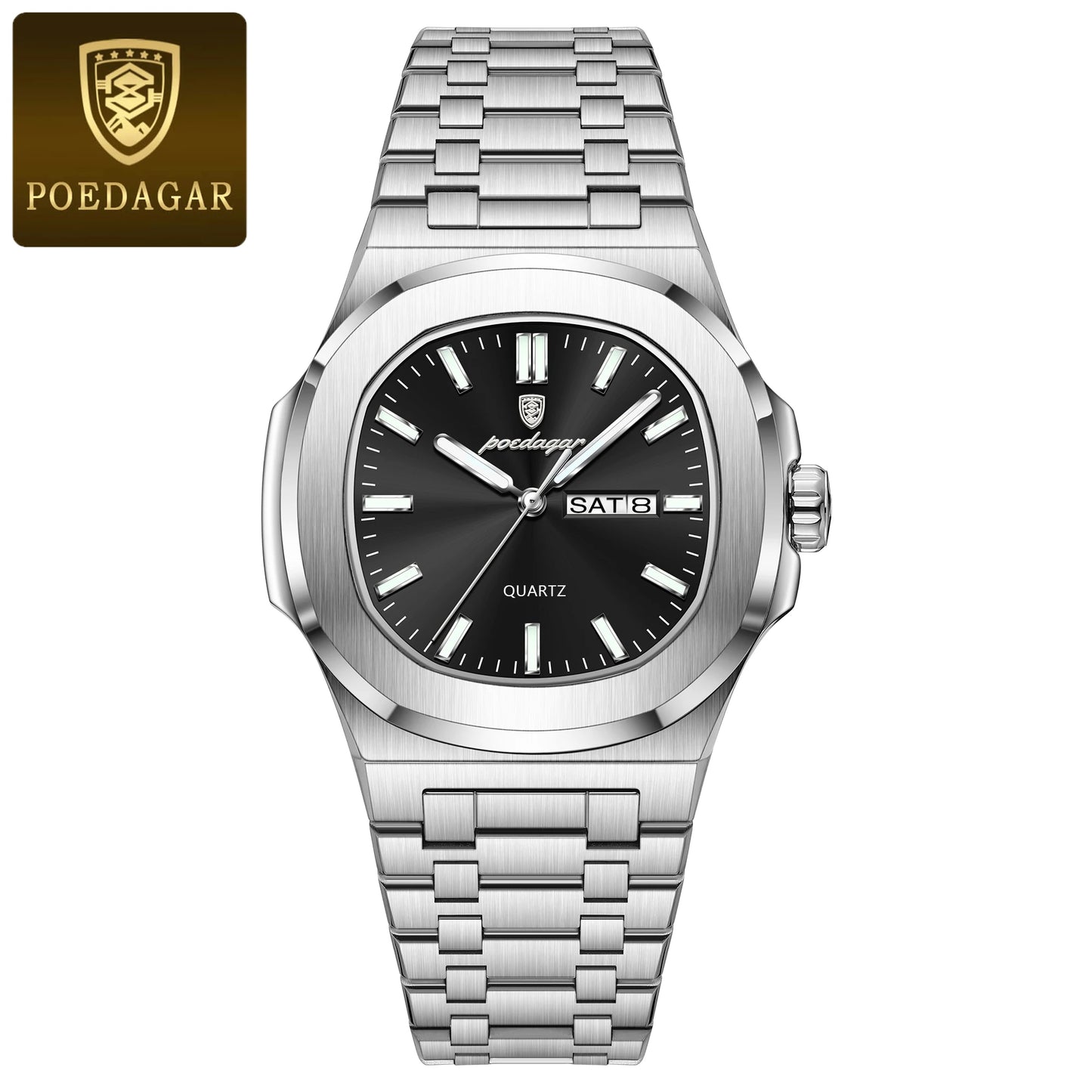 POEDAGAR LUXURY MILITARY MENS WATCH