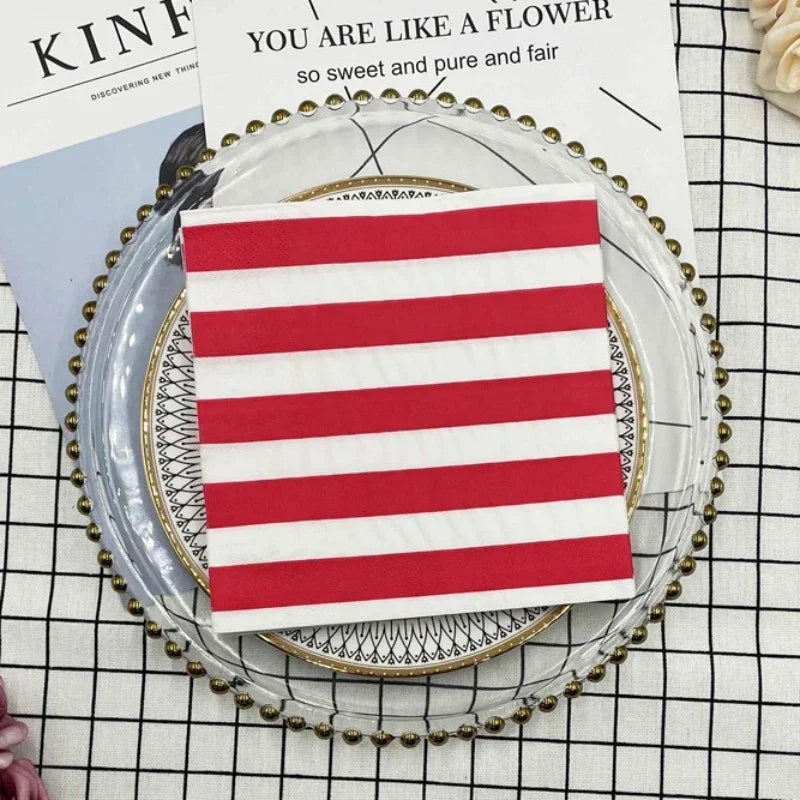 Classic Striped Paper Placemats