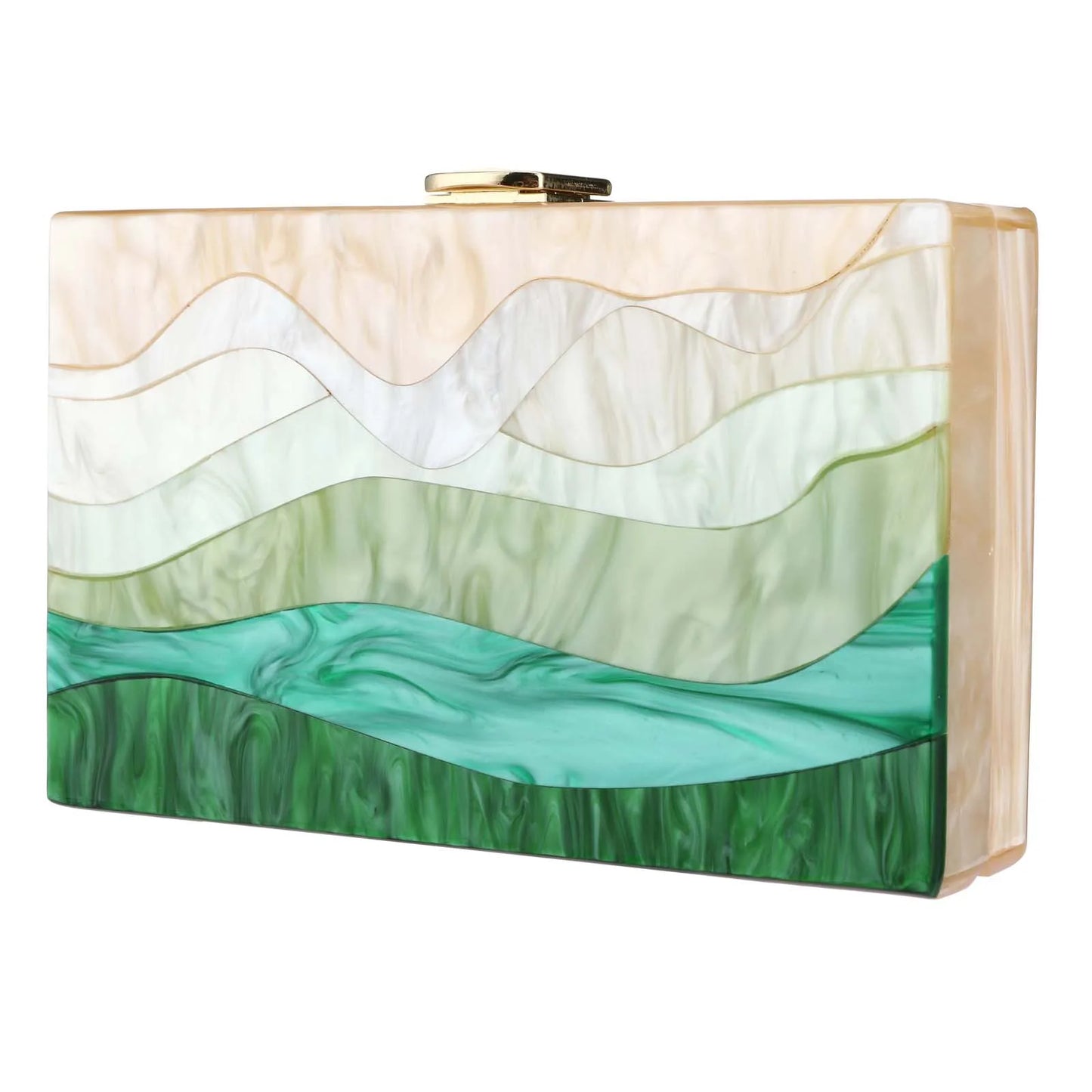 ACRYLIC CHAIN BOX CLUTCH BAG