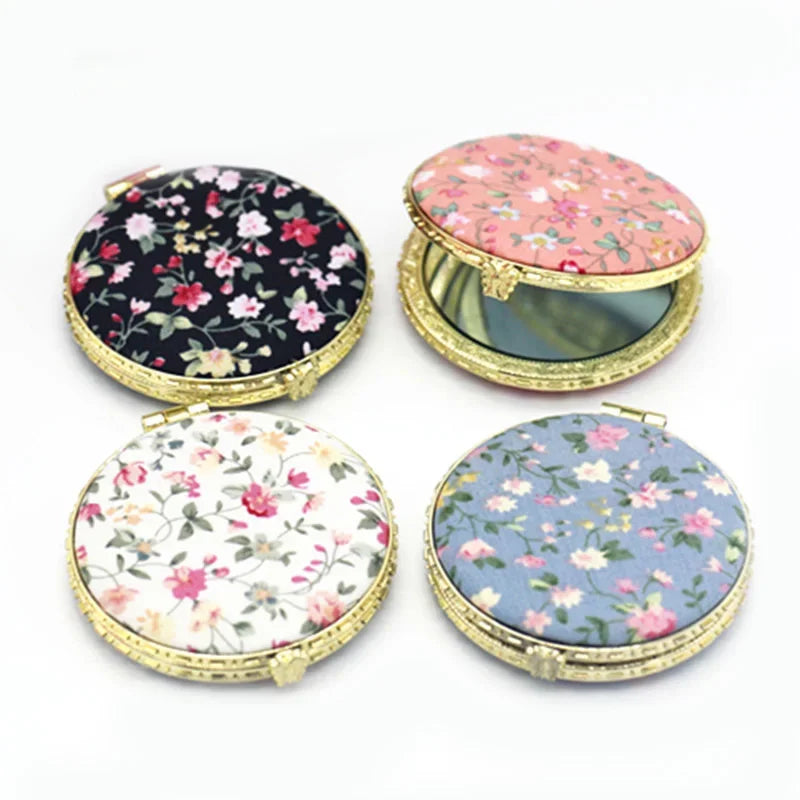 Vintage Floral Pocket Mirror