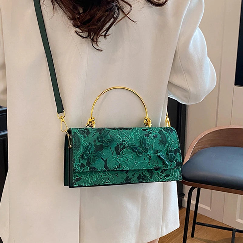 Elegant Butterfly Lace Handbag