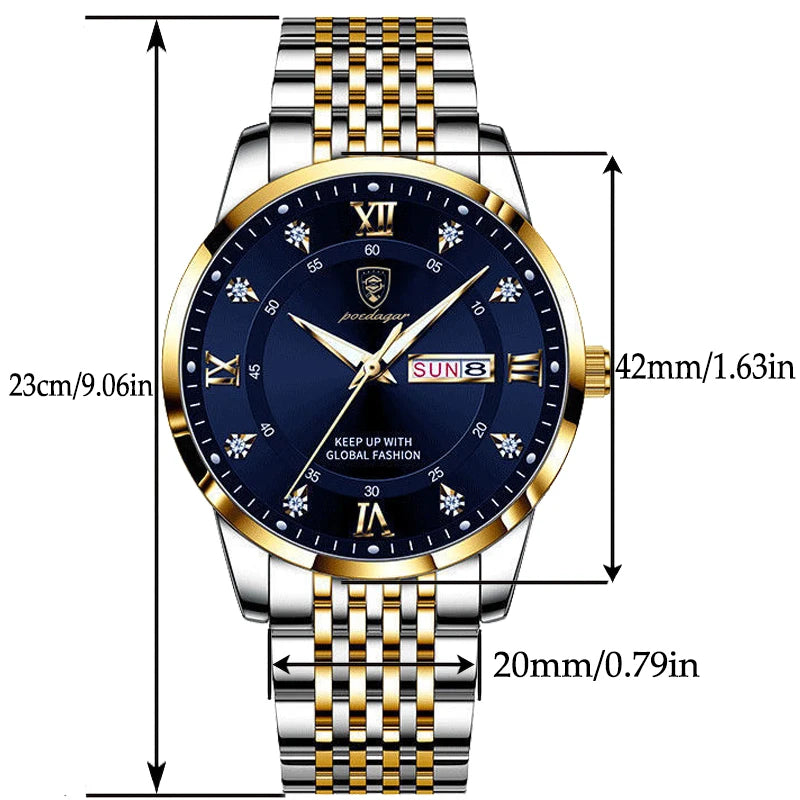 POEDAGAR 836 LUXURY MENS WATCH