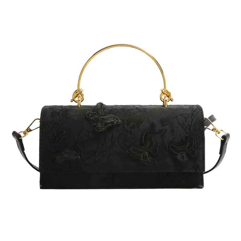 Elegant Butterfly Lace Handbag