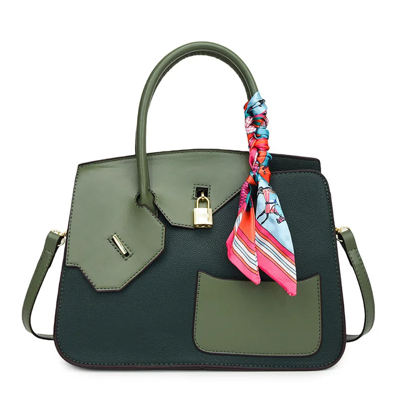 Lychee Grain Large Capacity Handbag