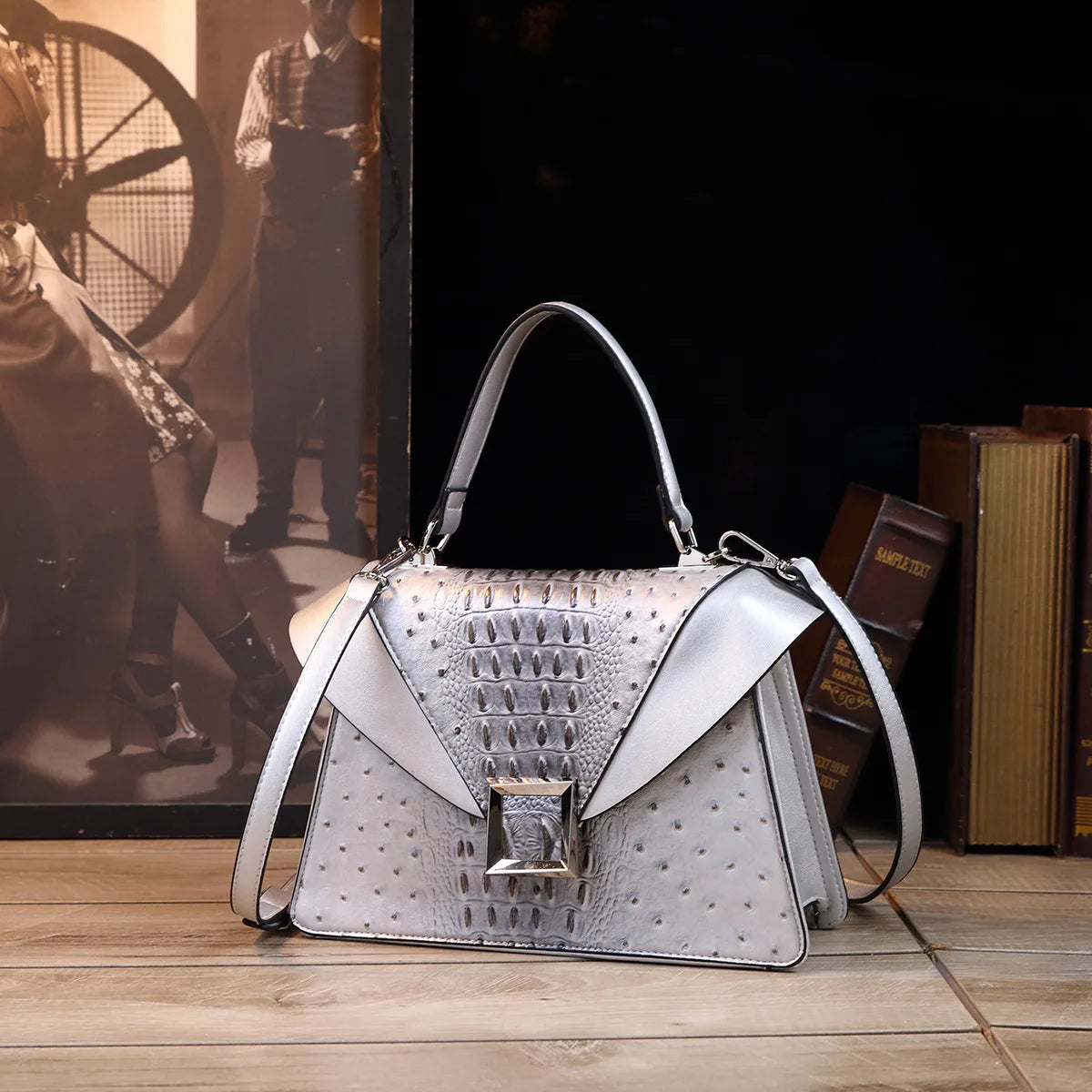 Luxury Crocodile leather Handbag