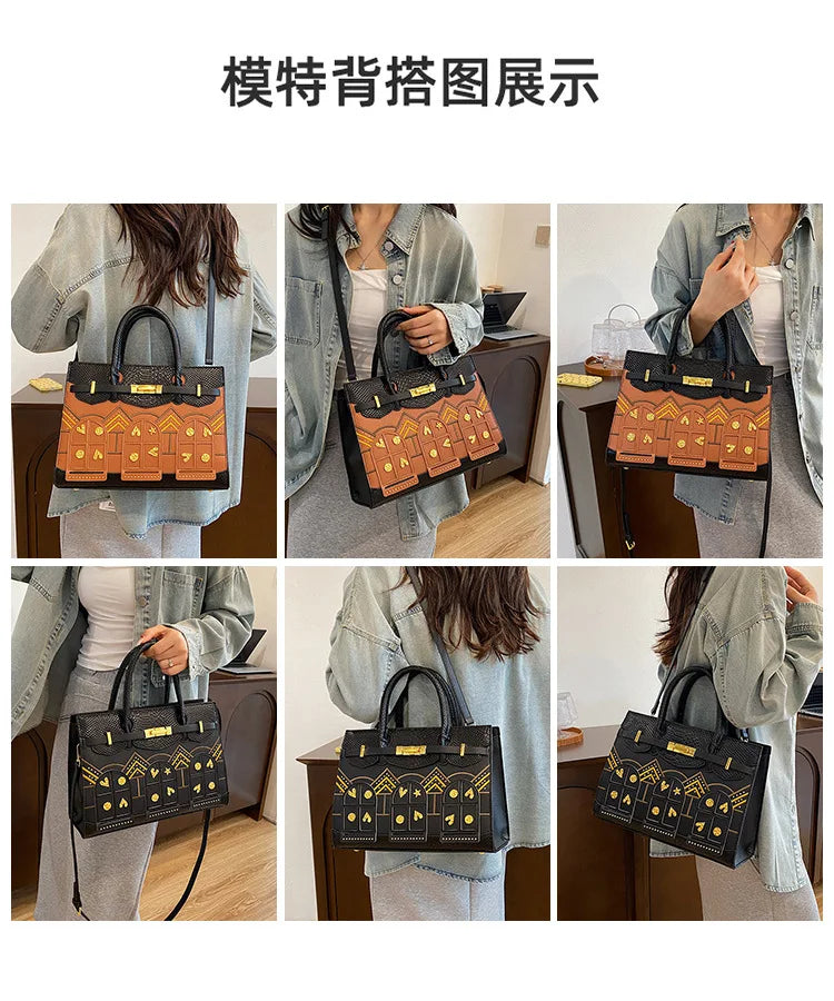 Versatile Top Handle Women Handbag