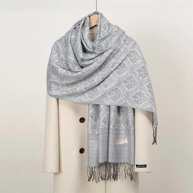 Luxury Thick Cashmere Women Shawl