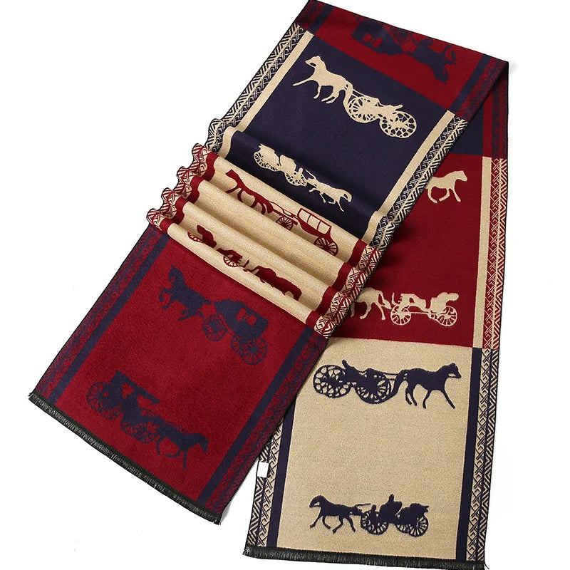 Horse Pattern Gentlemen Scarf