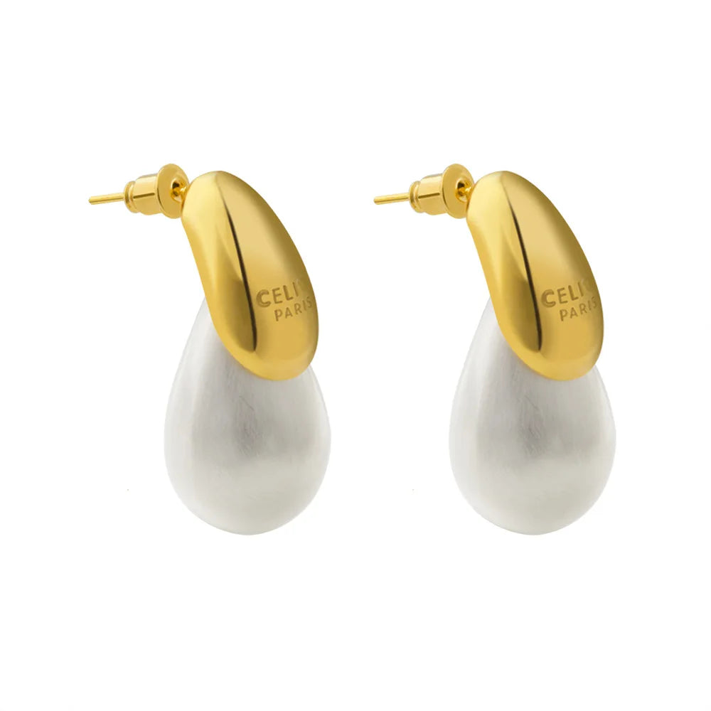 Transparent Water Drop Earrings