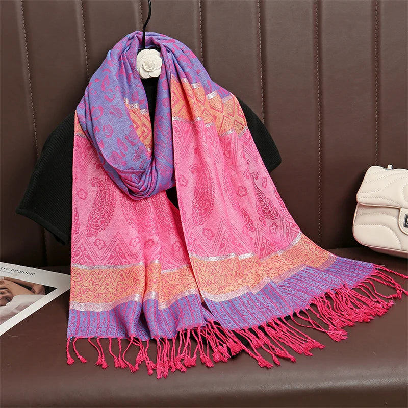 Luxury Thick Cashmere Women Shawl