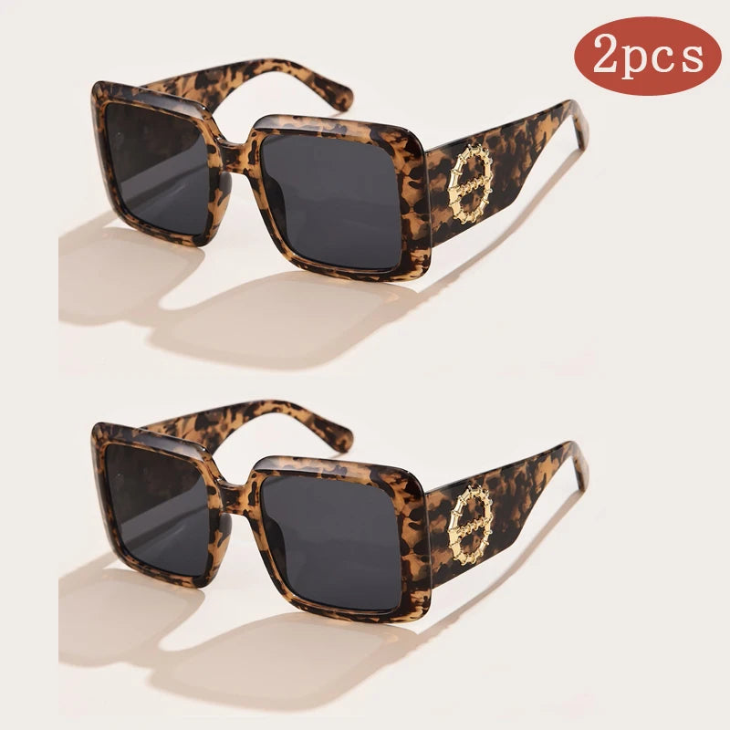 Unisex Luxury Square Sunglasses